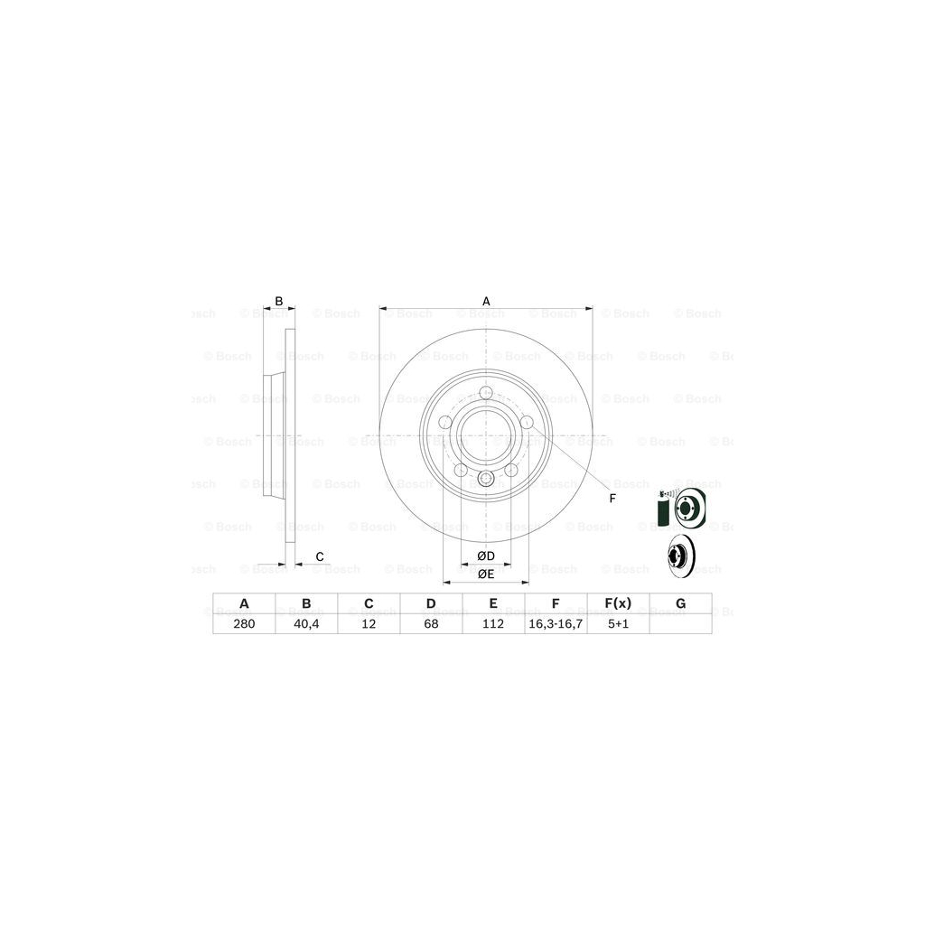 Гальмівний диск Bosch 0 986 478 871 - изображение 5