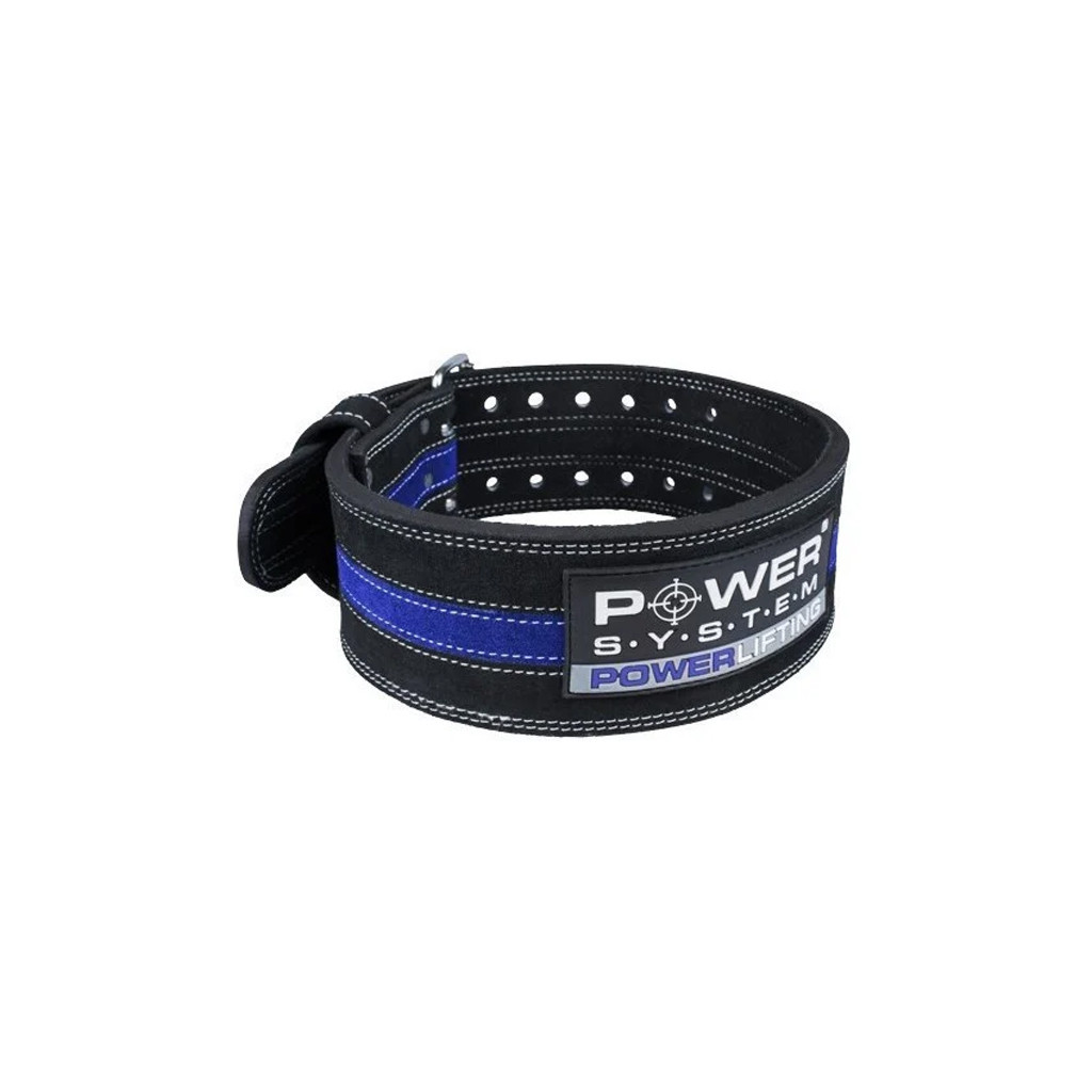 Атлетичний пояс Power System Power Lifting PS-3800 Black/Blue Line M (PS-3800_M_Black_Blue) - зображення 1