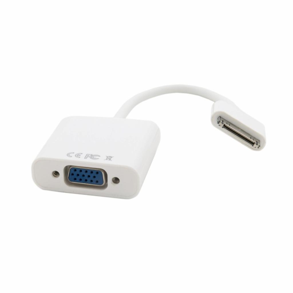 Перехідник Apple 30-pin to VGA 0.15m Extradigital (KBA1649) - зображення 2