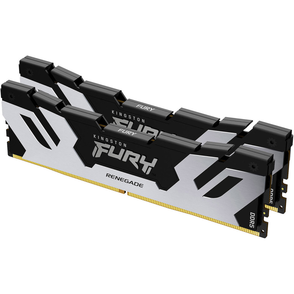 Модуль пам'яті для комп'ютера DDR5 96GB (2x48GB) 6400 MHz Renegade Silver XMP Kingston Fury (ex.HyperX) (KF564C32RSK2-96) - зображення 2