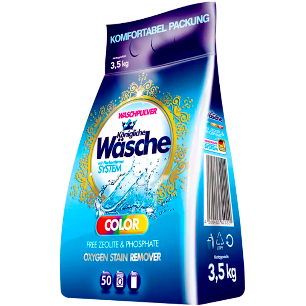 Пральний порошок Konigliche Wasche для кольорової білизни 3.5 кг (4260582340086) - зображення 1