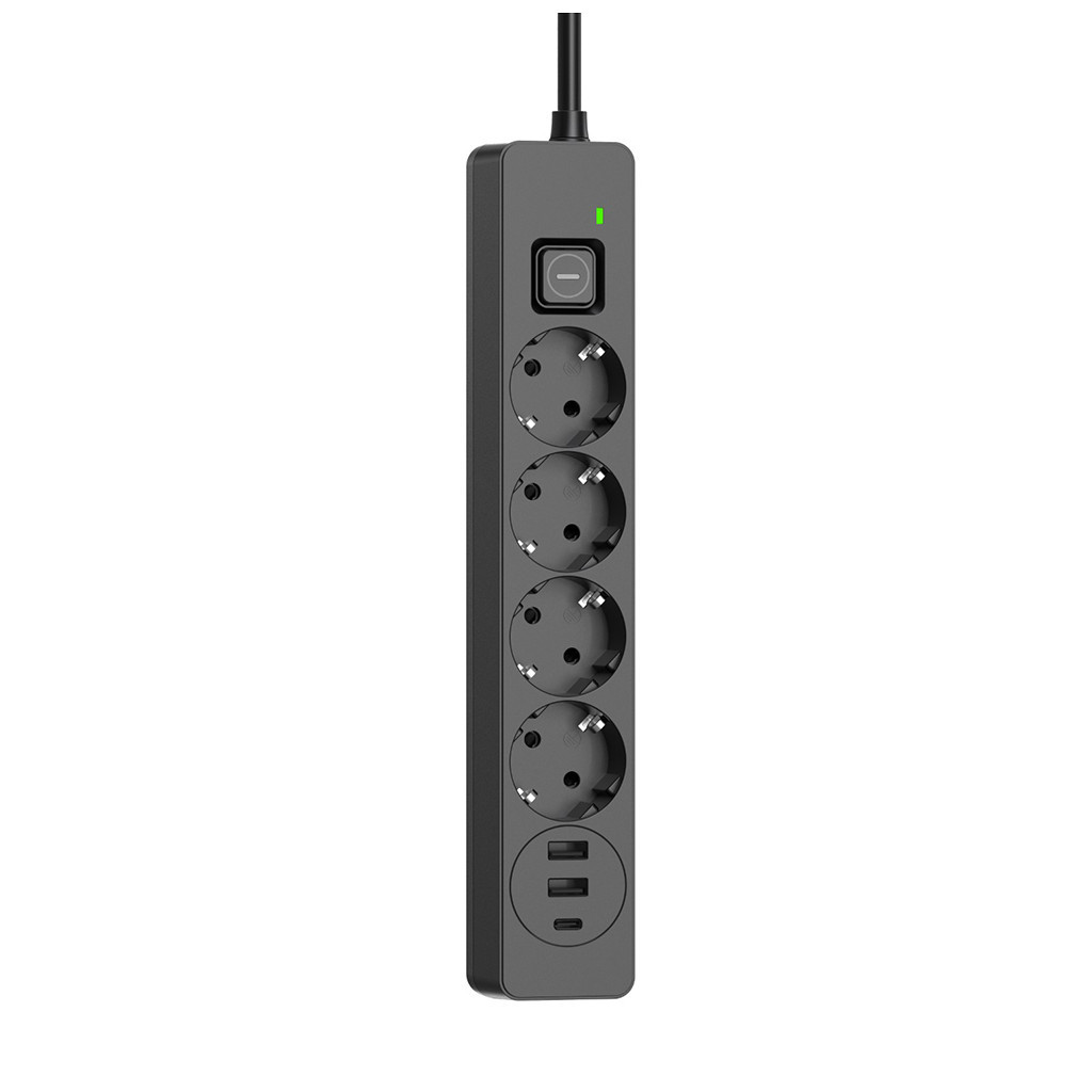 Мережевий фільтр живлення ColorWay  4 розетки/3USB 2M (CW-CHE432PDB) - зображення 2
