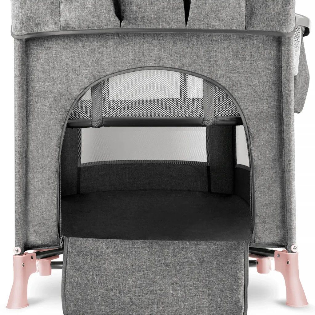 Ліжечко Kinderkraft манеж з пеленатором Joy Pink (5902533911264) - зображення 4