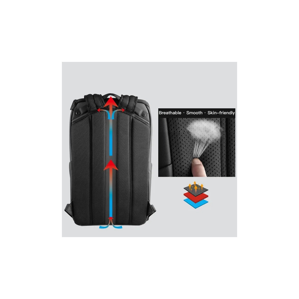 Рюкзак для ноутбука Kingsons 15.6" laptop backpack Dark Grey (KS3203W-B) - зображення 9