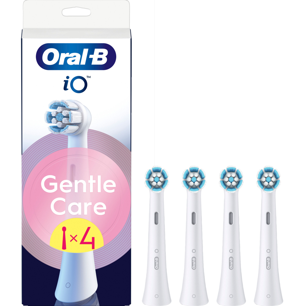 Насадка для зубної щітки Oral-B iO Gentle Care White 4ct (8700216199438) - зображення 1