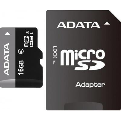 Карта пам'яті ADATA 16GB microSD class 10 UHS-I (AUSDH16GUICL10-RA1) - зображення 1
