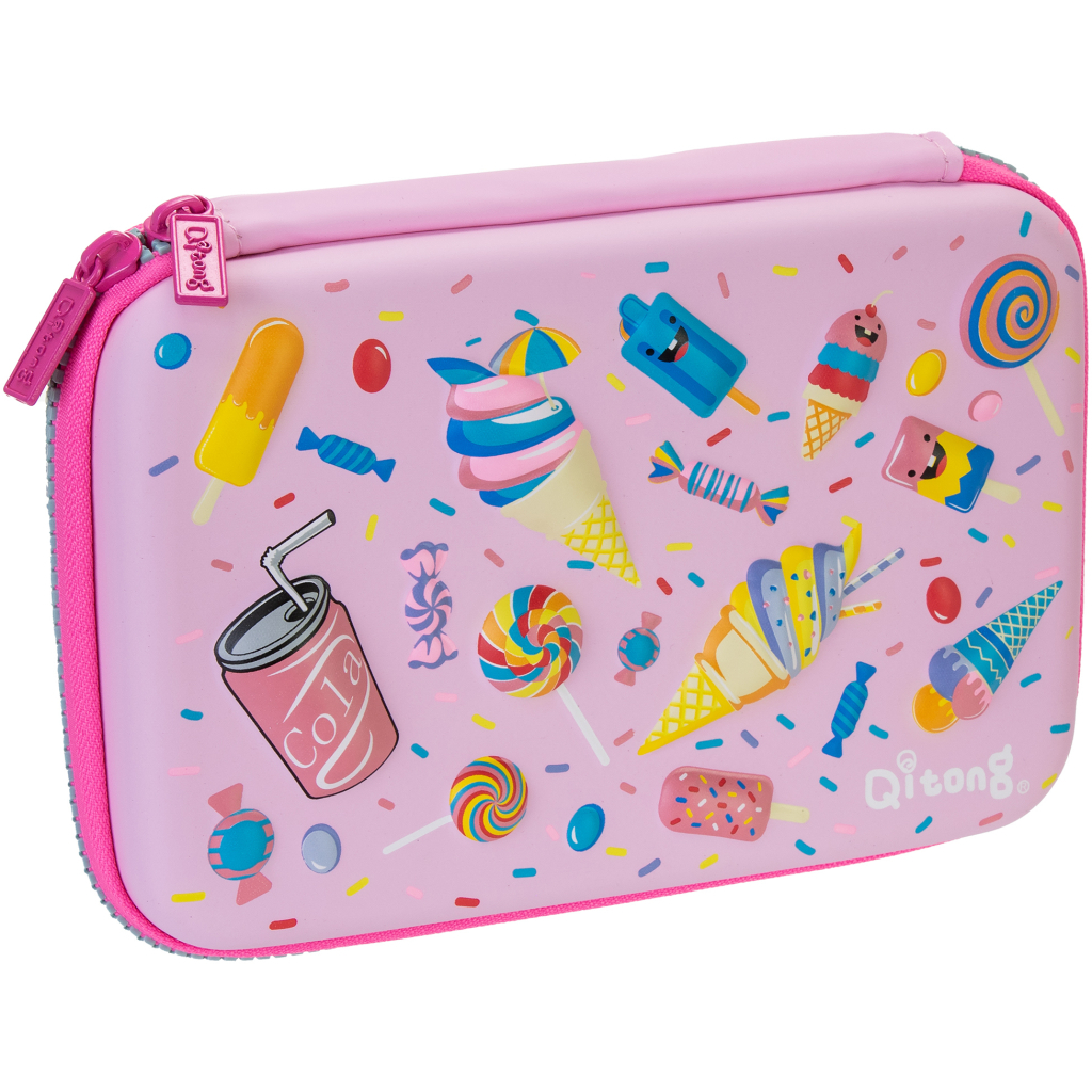 Пенал Cool For School 1 відділення з органайзером рожевий (QT-5650-Pink) - зображення 1