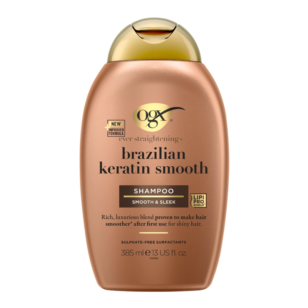 Шампунь OGX Brazilian Keratin Smooth для зміцнення волосся 385 мл (0022796976017) - изображение 1