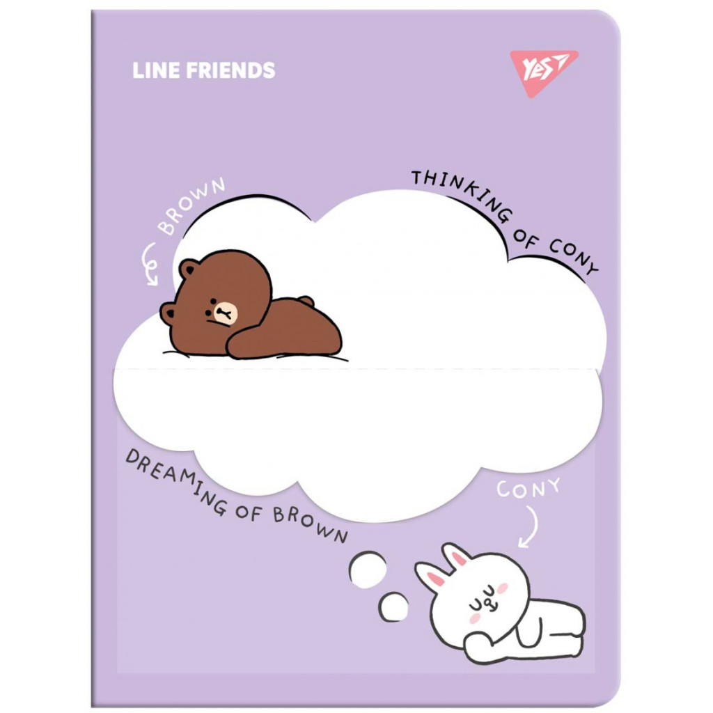 Папка з файлами Yes А4 з 20 файлами Line Friends з кишенею (492102) - зображення 1