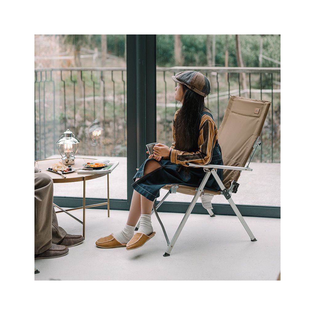 Крісло складане Naturehike CNH22JU059 алюміній коричневe (6975641886969) - изображение 5