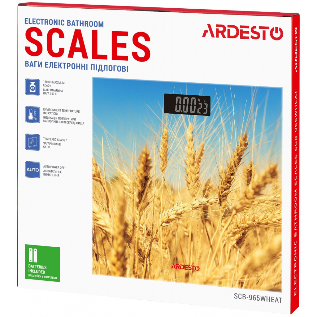 Ваги підлогові Ardesto SCB-965WHEAT - зображення 4