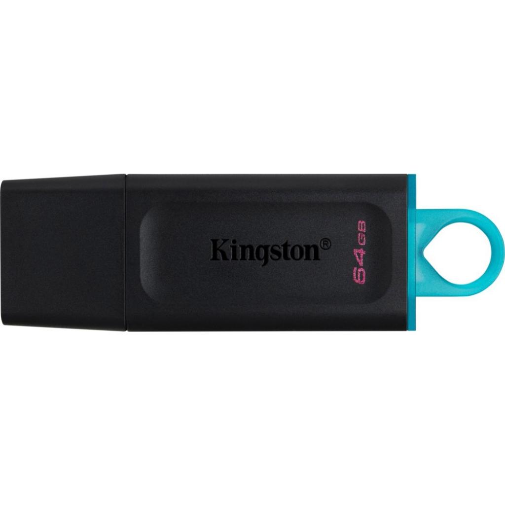 USB флеш накопичувач Kingston 64GB DataTraveler Exodia Black/Teal USB 3.2 (DTX/64GB) - зображення 1