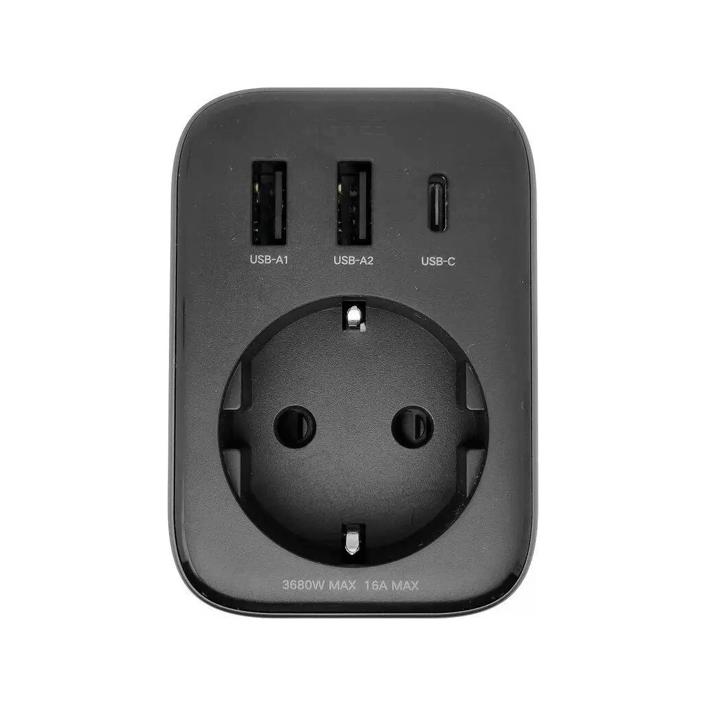 Зарядний пристрій Ugreen 3xUSB 30W Outlet Extender (2хUSB-A+USB-C) CD314 (90613) - зображення 2