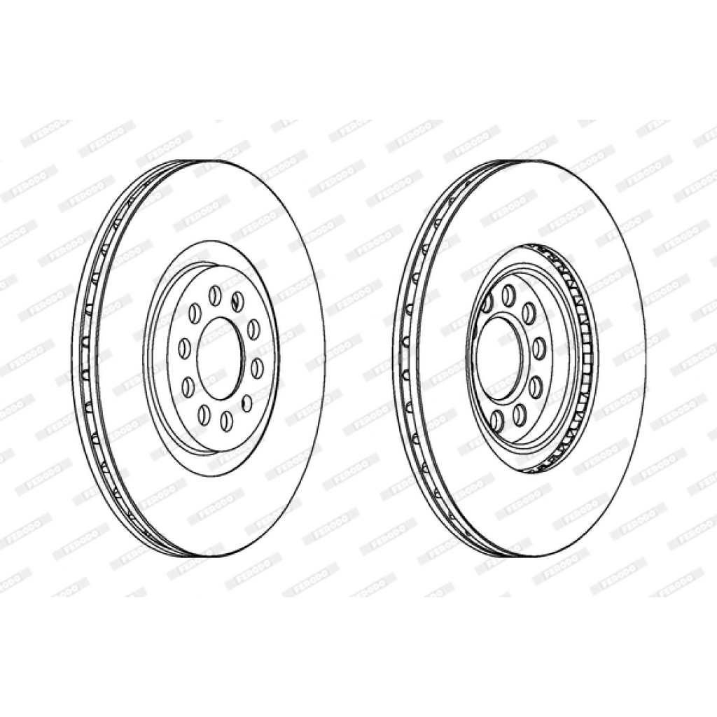 Гальмівний диск FERODO DDF1118C - зображення 1