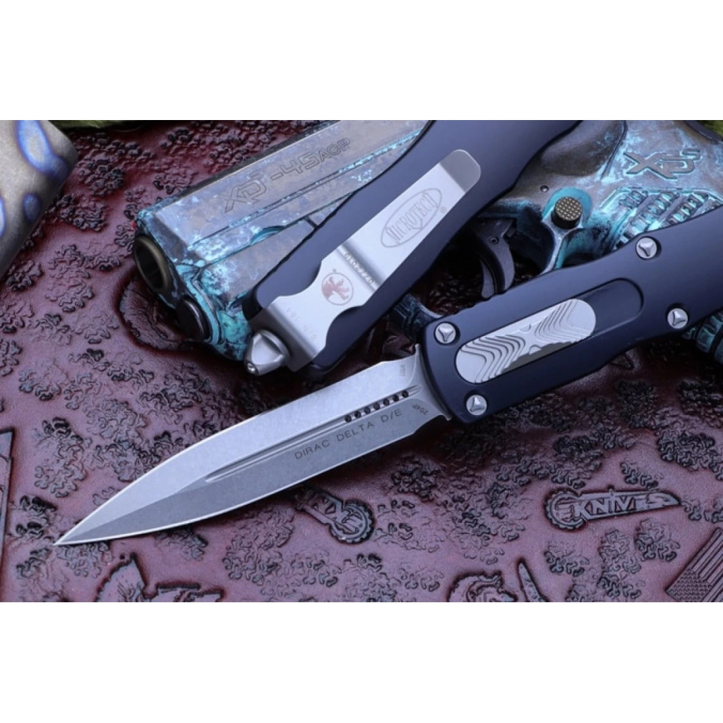 Ніж Microtech Dirac Delta Double Edge Stonewash (227-10) - зображення 7