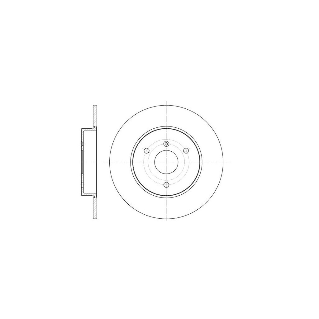 Гальмівний диск REMSA 6617.00 - зображення 1