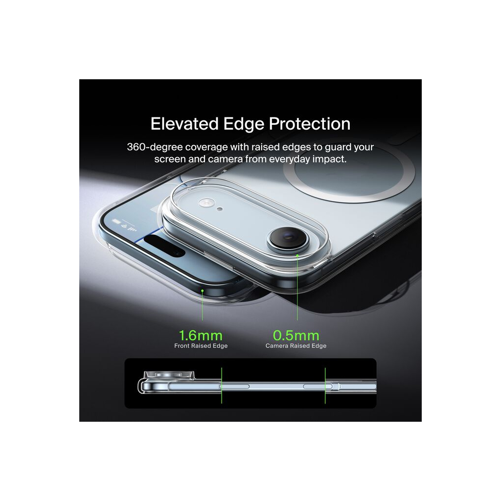 Чохол до мобільного телефона Belkin Magnetic Protective Clear iPhone Air (MSA033HQCL) - зображення 5