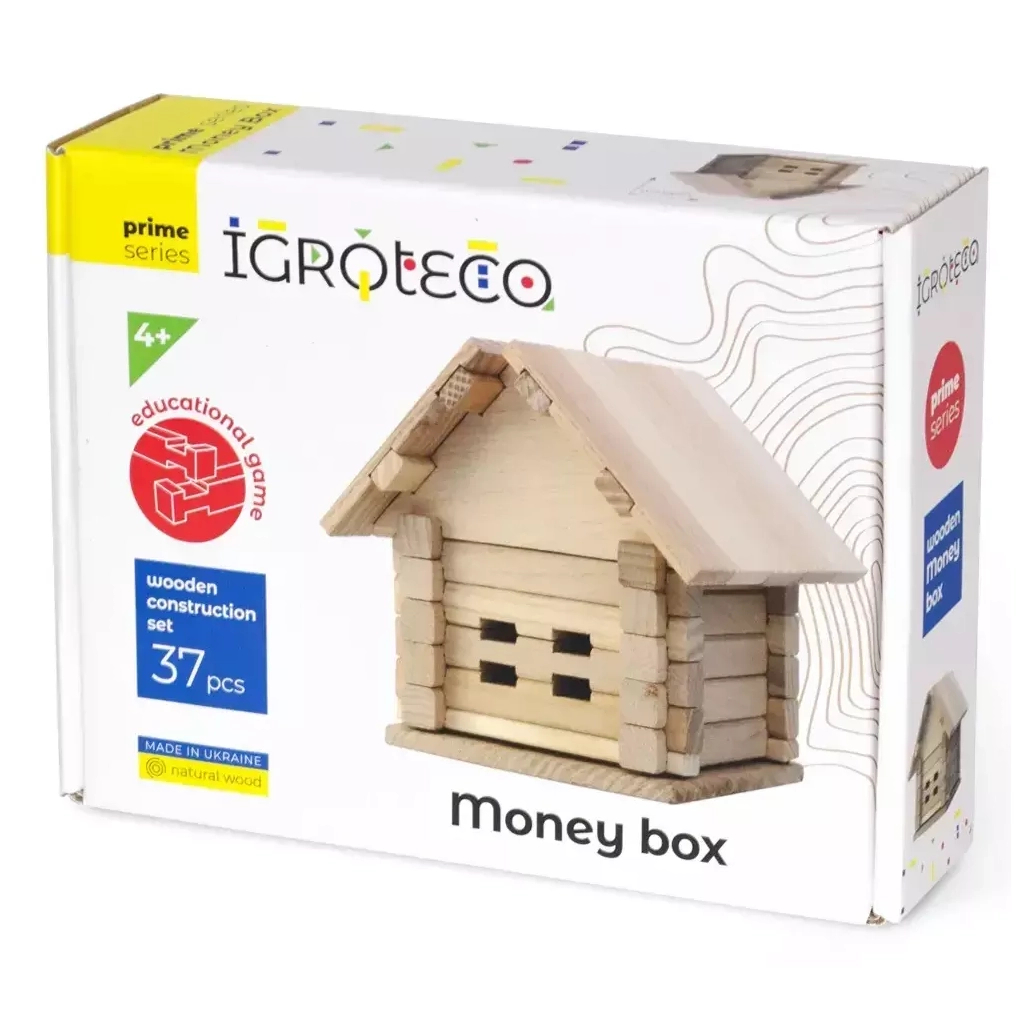 Конструктор Ігротеко дерев'яний Скарбничка 37 деталей (900293) - зображення 1