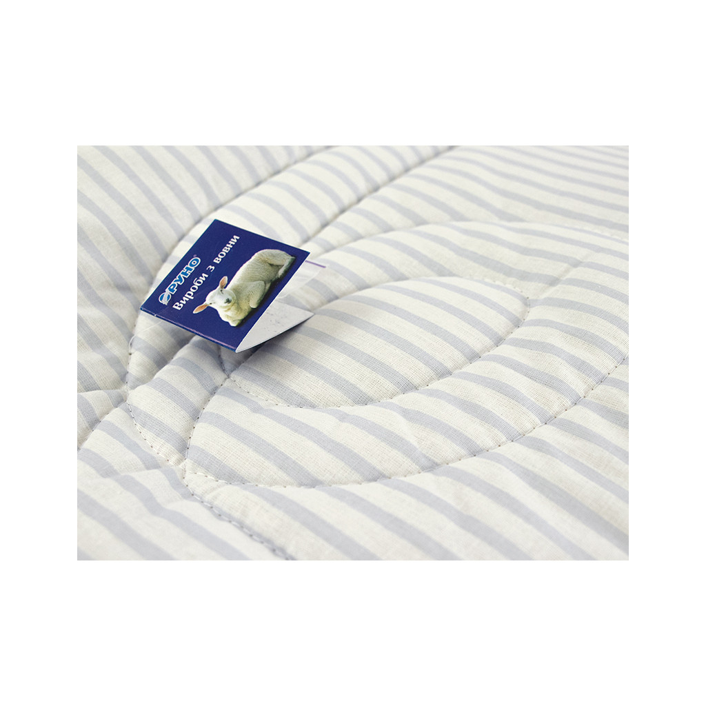 Ковдра Руно вовняна Blue stripes 172х205 (316.02ШУ_Blue stripes) - зображення 4