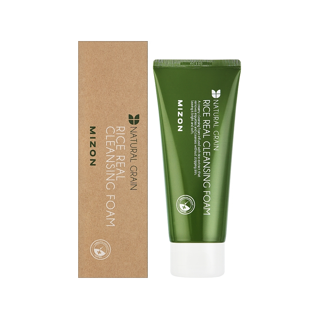 Пінка для вмивання Mizon Rice Real Cleansing Foam Відбілювальна з рисовою пудрою 150 мл (8809663752729) - зображення 2