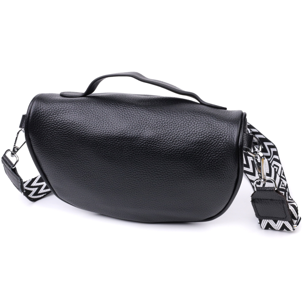 Сумка Vintage Жіноча через плече з натуральної шкіри Чорна (22655) - зображення 2