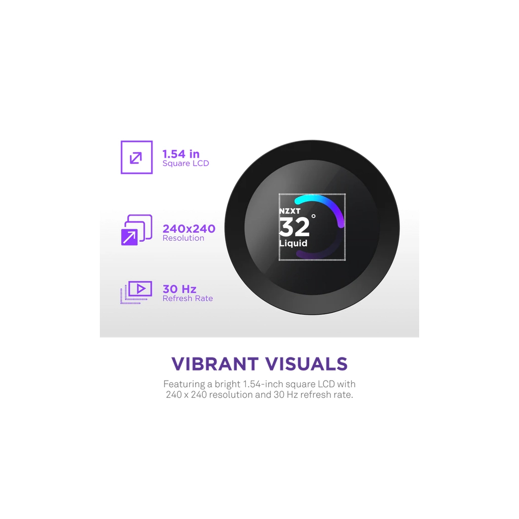 Система рідинного охолодження NZXT Kraken Plus V2 360mm AIO liquid cooler w/Displ (RL-KN360-B2) - зображення 6