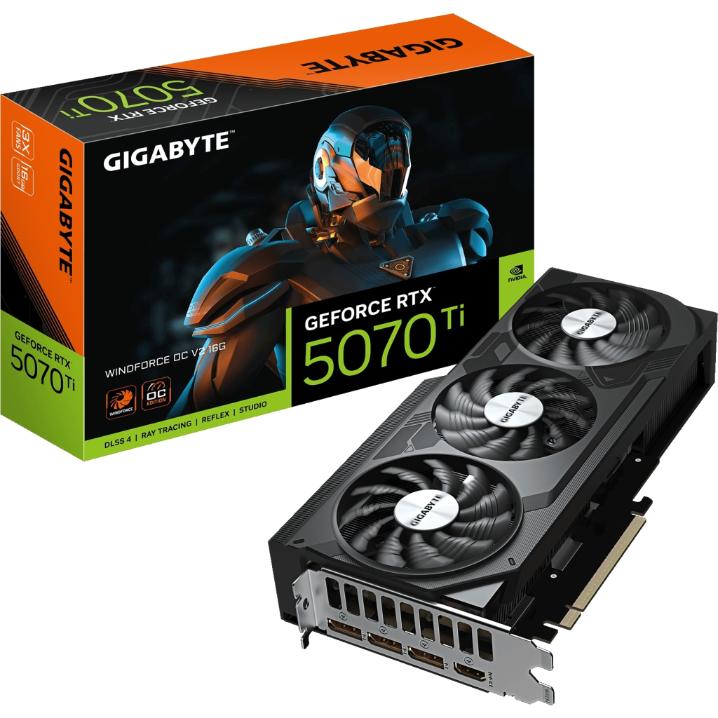 Відеокарта GIGABYTE GeForce RTX5070 Ti 16GB WINDFORCE OC V2 (GV-N507TWF3OCV2-16GD) - зображення 10