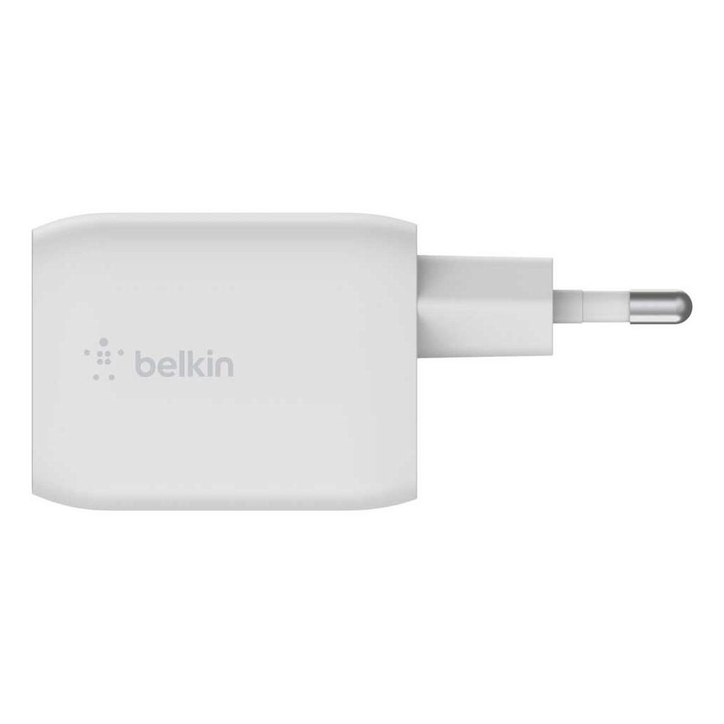 Зарядний пристрій Belkin 65W 2хUSB-С GAN PD PPS white (WCH013VFWH) - зображення 3
