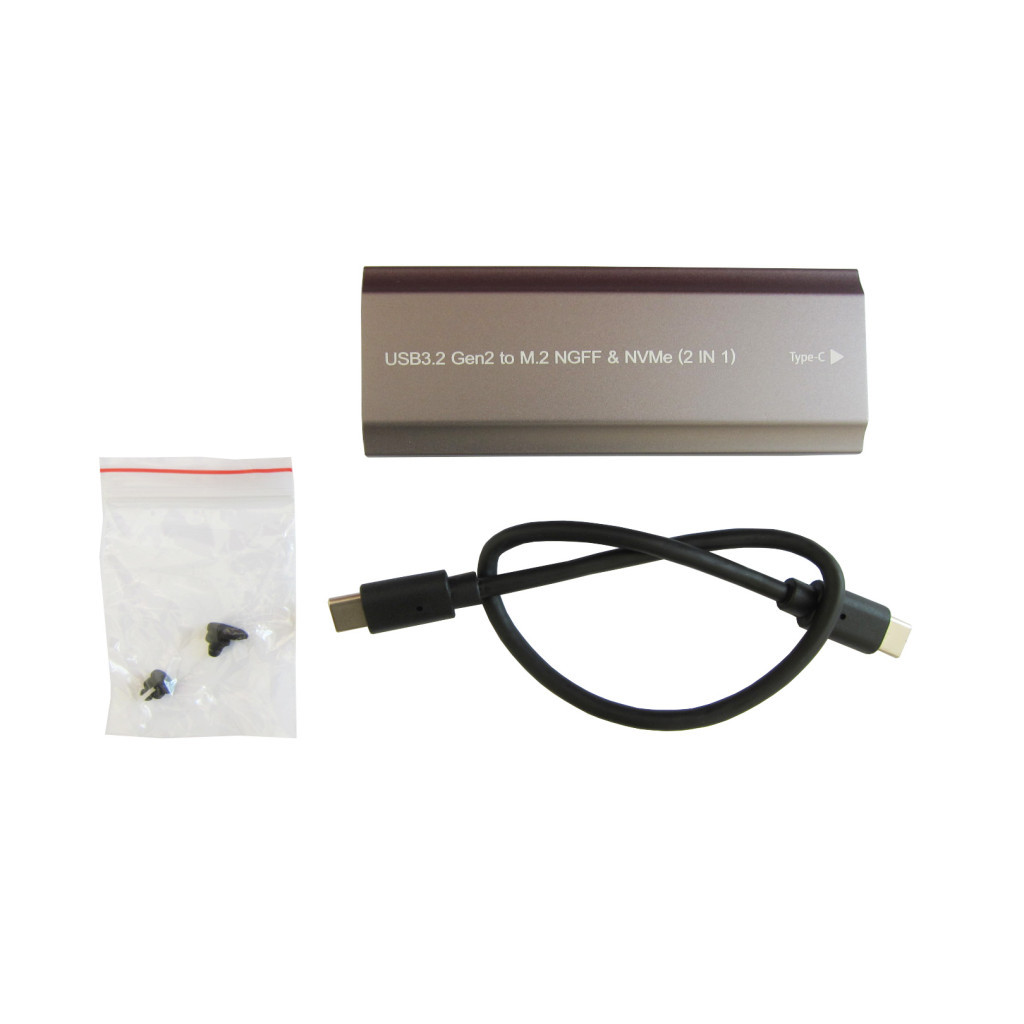 Кишеня зовнішня Dynamode M.2 SSD NVMe/SATA combo USB3.2 GEN2 USB-C (DM-CAD-SSD05) - зображення 6