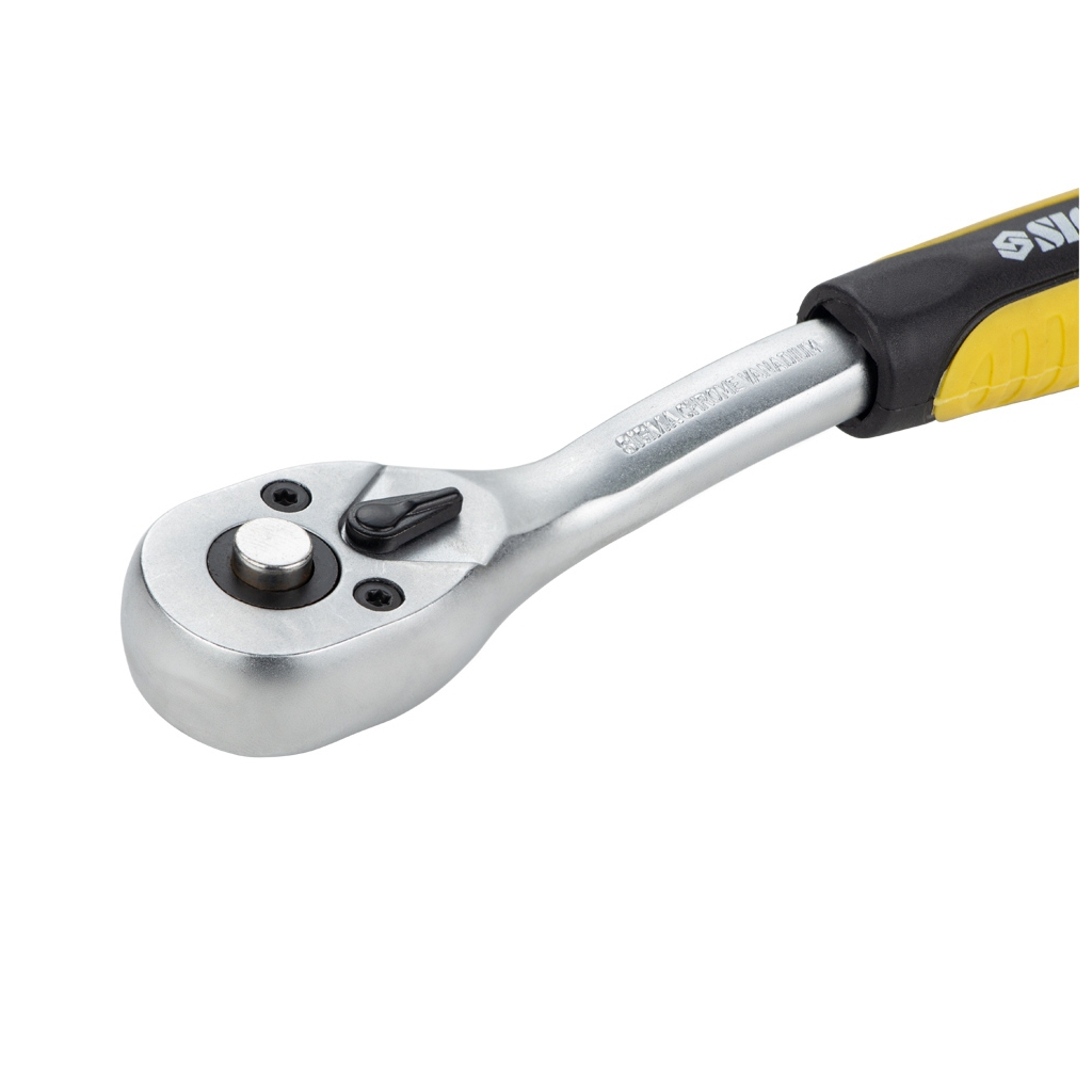 Тріскачка Sigma із вигнутою ручкою 1/4" 150мм 72T CrV (6050071) - изображение 2