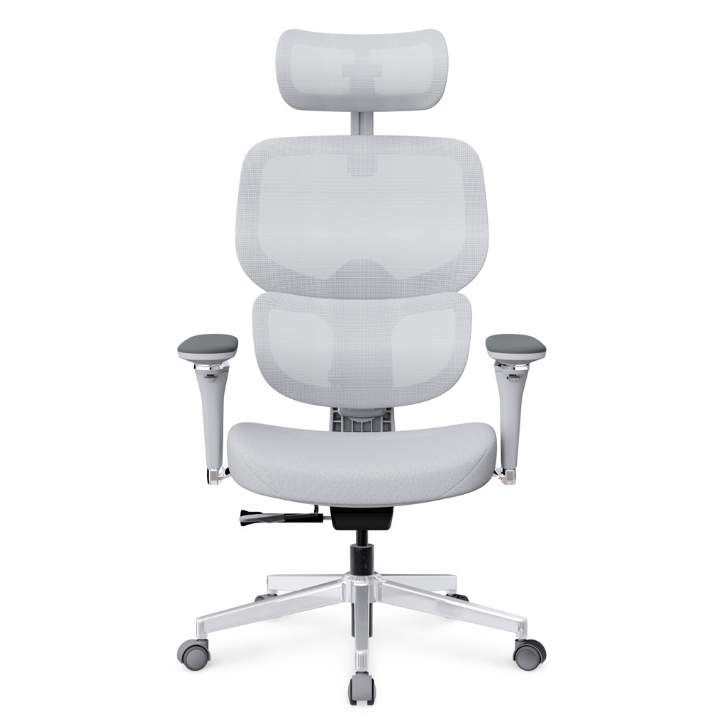 Офісне крісло Mealux D2 Air Fabric Grey (HF-D2 F/G) - зображення 2