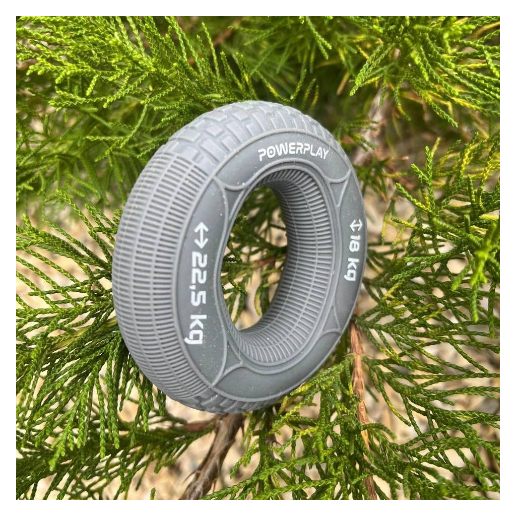 Еспандер PowerPlay PP-4330 Hand Grip Loops Medium 18-22,5 кг Сірий (PP_4330_Grey_(18-22.5kg)) - зображення 10