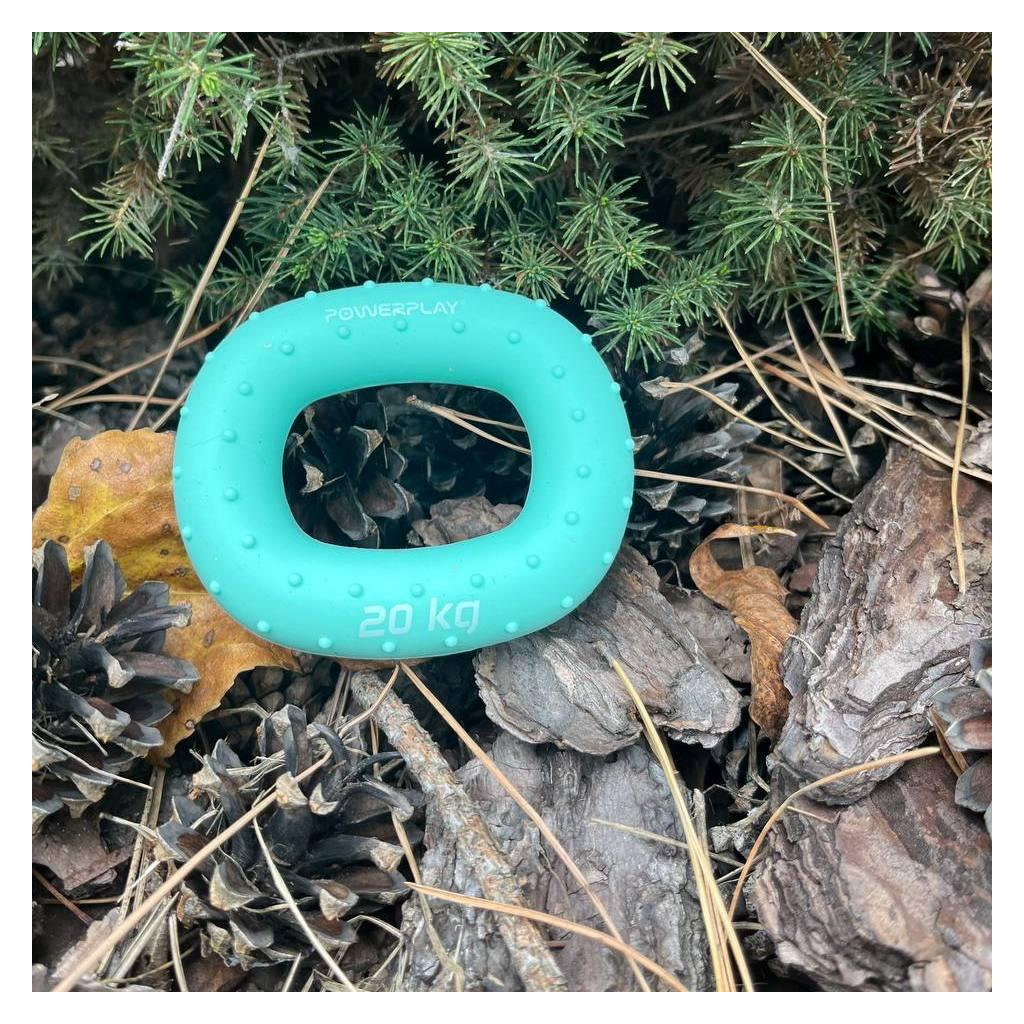 Еспандер PowerPlay PP-4337 Hand Grip Medium 20 кг Зелений (PP_4337_Green_20kg) - зображення 7