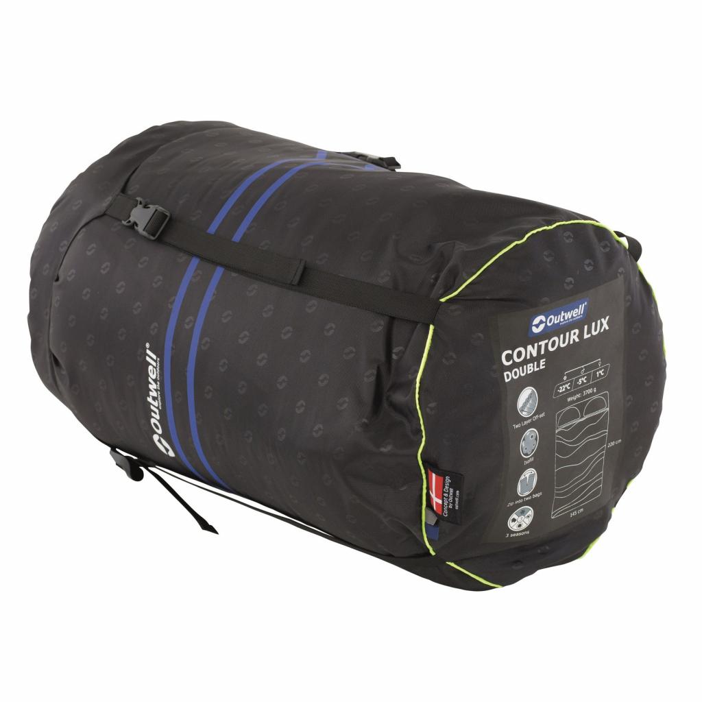 Спальний мішок Outwell Contour Lux Double Reversible/-5°C Blue (928319) - зображення 9