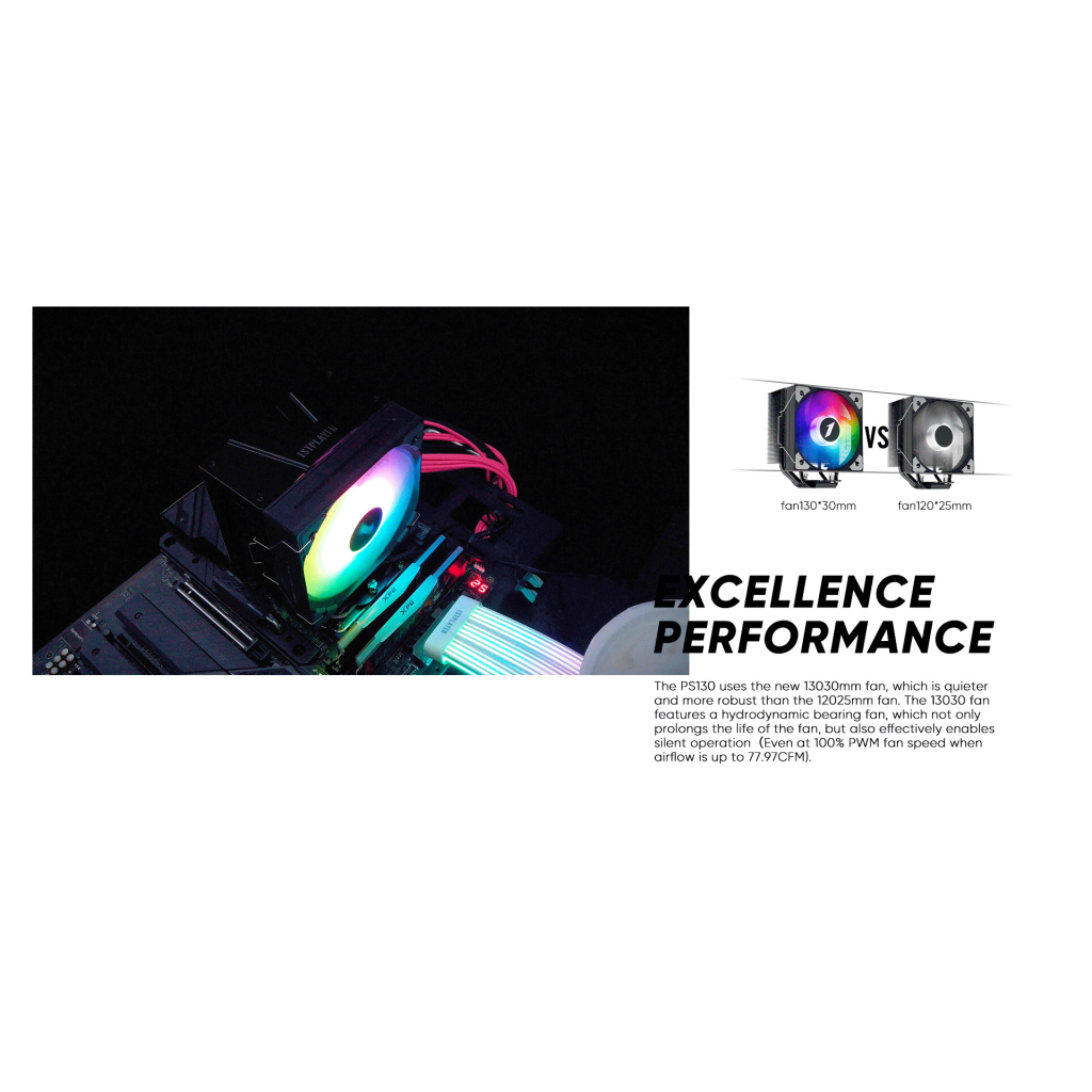 Кулер до процесора 1stPlayer PS130-BK - изображение 12