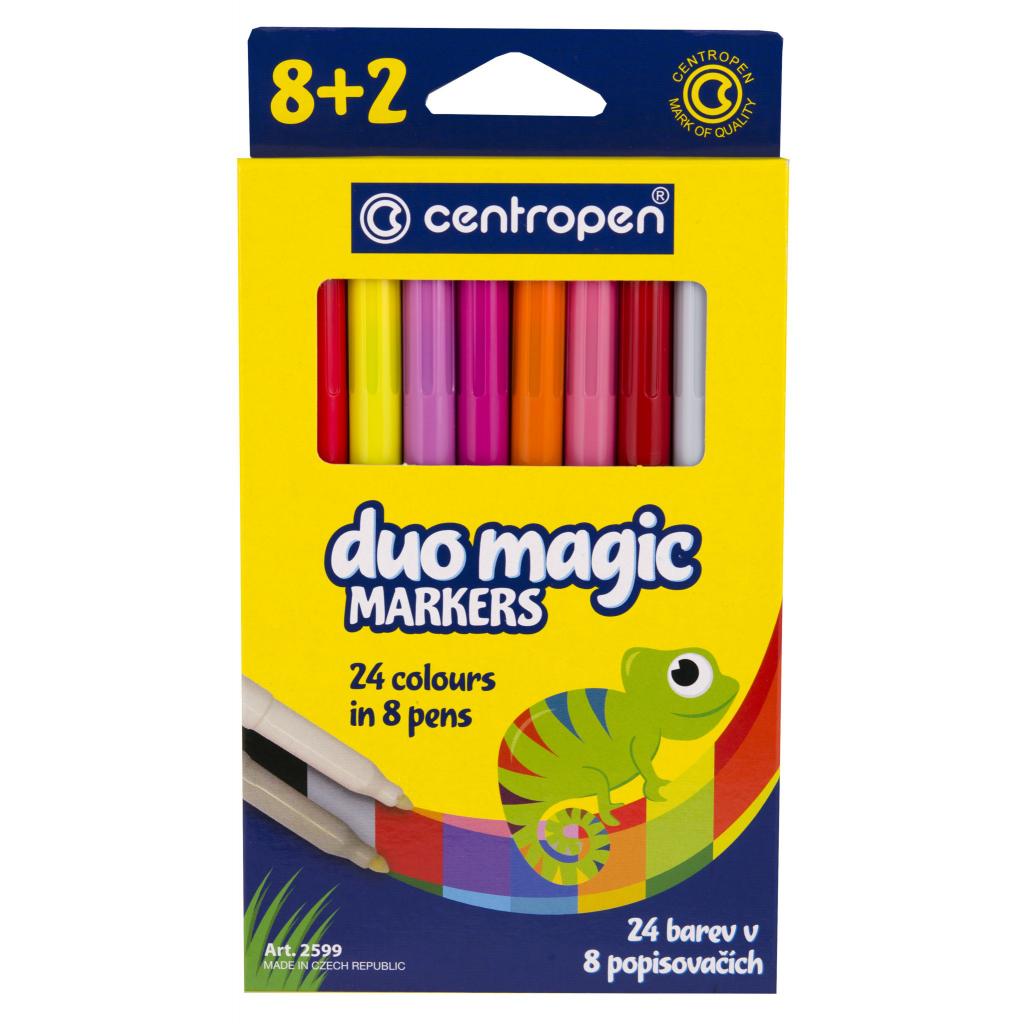 Фломастери Centropen 2599 Duomagic, 10шт (8 tones + 2 different erasers) (2599/10) - зображення 1