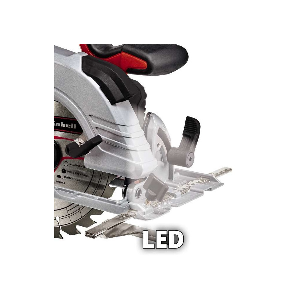 Дискова пила Einhell TE-CS 18/190 Li BL - Solo акум., PXC, 18В, диск 190х20 мм (без АКБ та ЗП) (4331210) - изображение 5