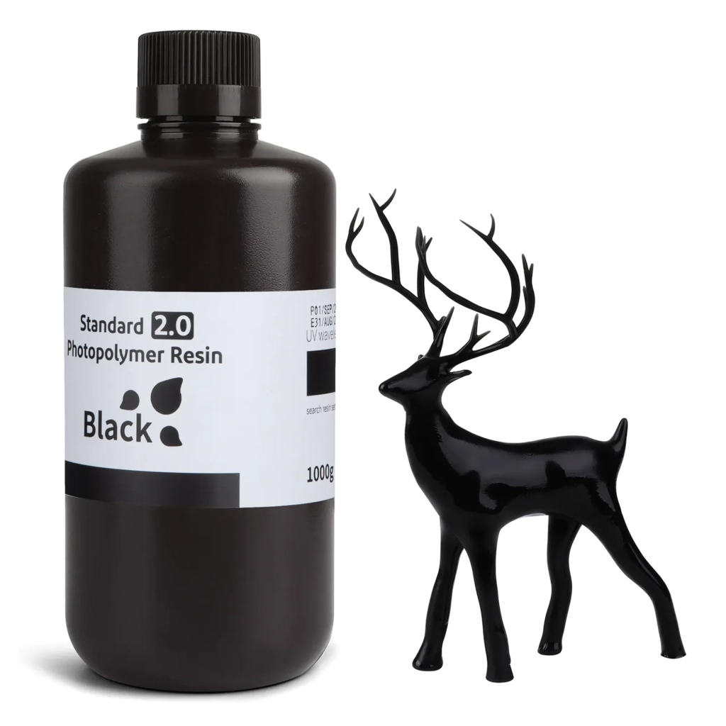 Фотополімерна смола ELEGOO Resin, Standard 2.0 1кг, black (50.103.0063) - зображення 1