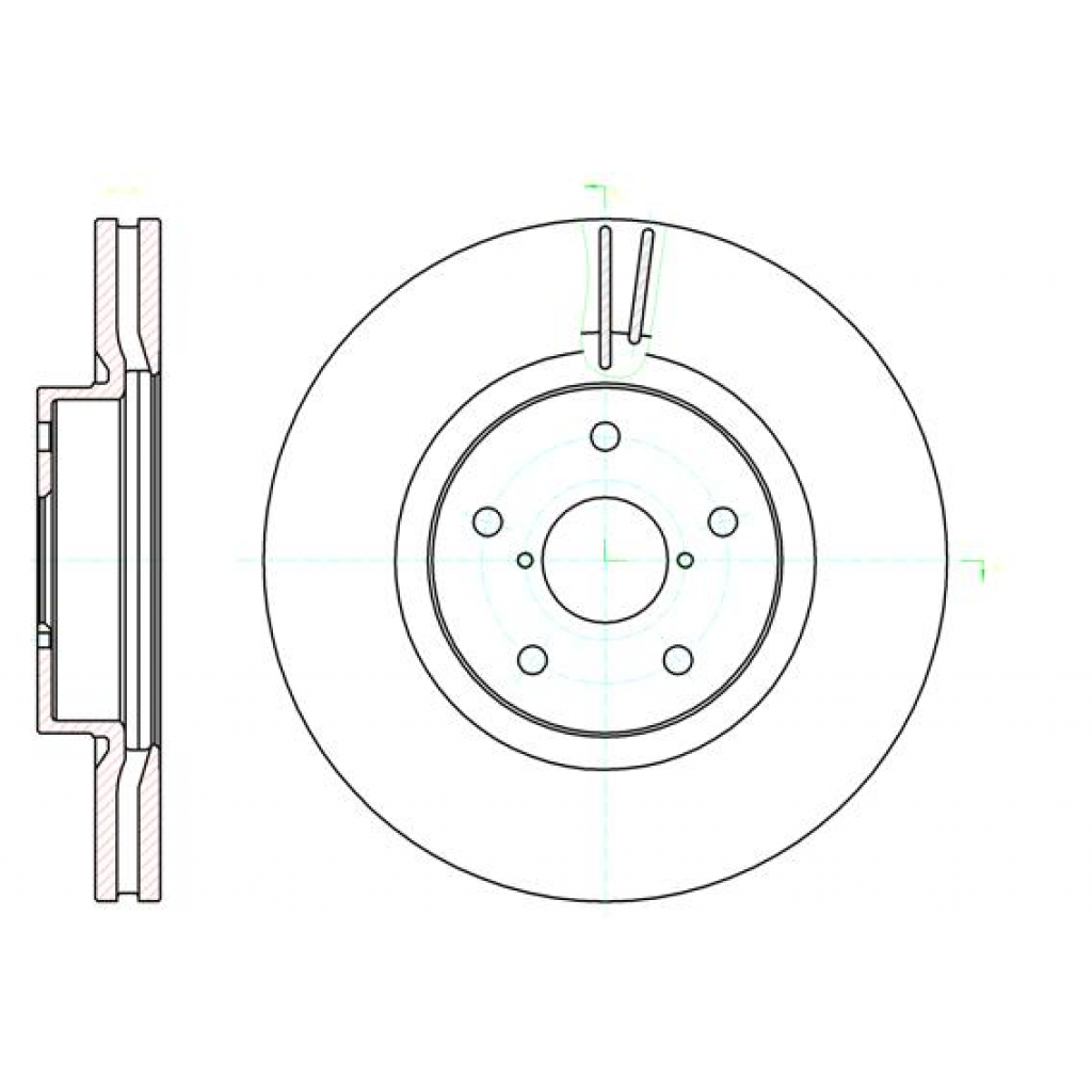 Гальмівний диск REMSA 61041.10 - зображення 1