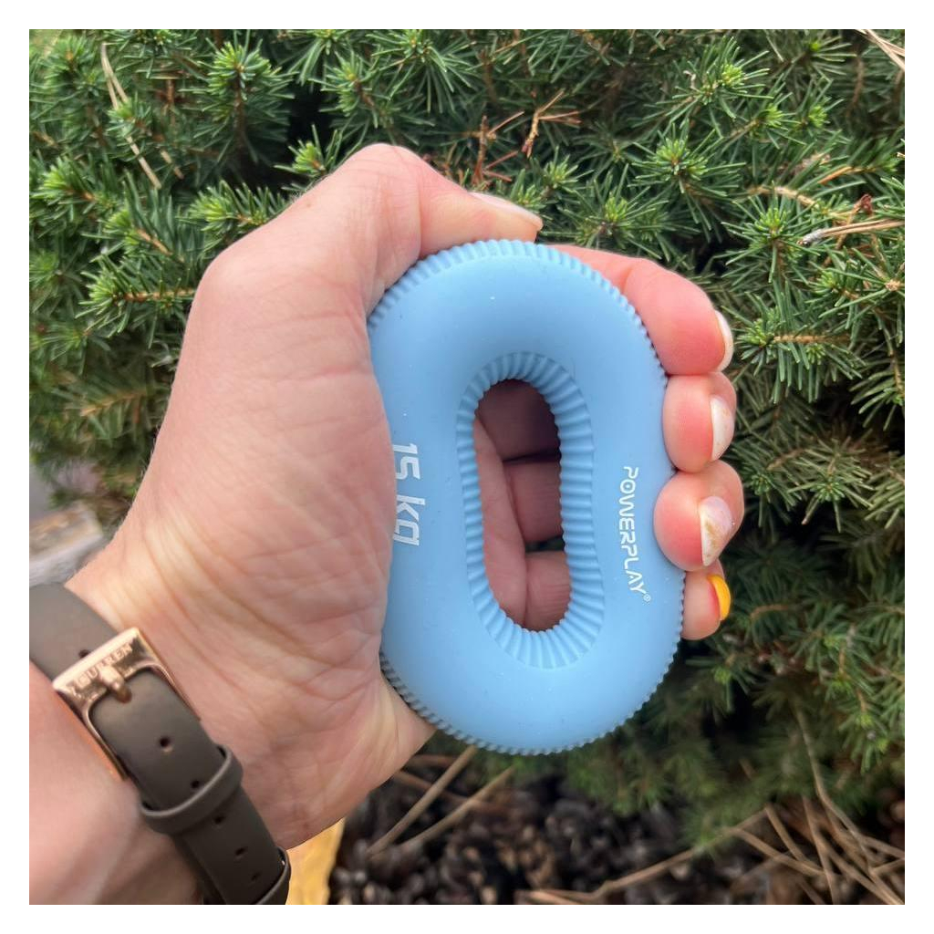 Еспандер PowerPlay PP-4336 Hand Grip Light 15 кг Блакитний (PP_4336_Blue_15kg) - зображення 4