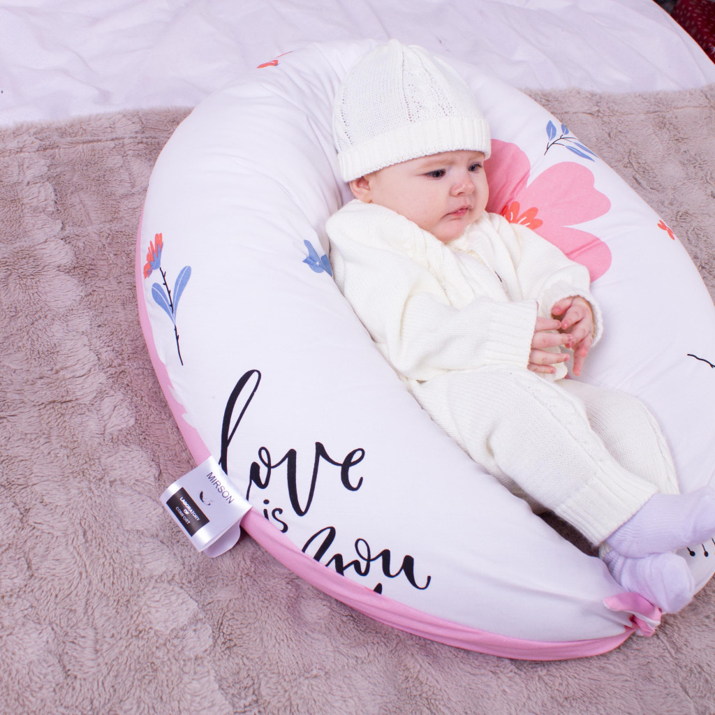 Подушка MirSon для вагітних та годування №8311 Print Line 20-0003 Abelie Бязь 30х170х20 см (2200006200369) - зображення 9