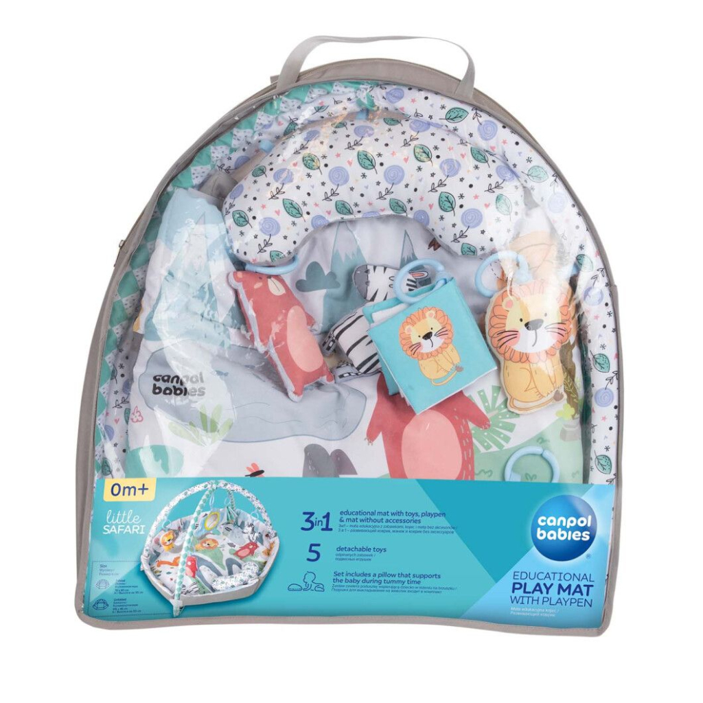 Дитячий килимок Canpol 0 Safari - сірий (81/100) - изображение 10