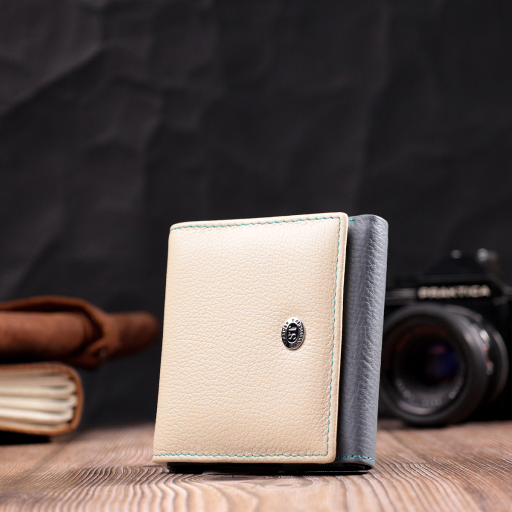 Гаманець ST Leather З натуральної шкіри Різнобарвний (19507) - зображення 8