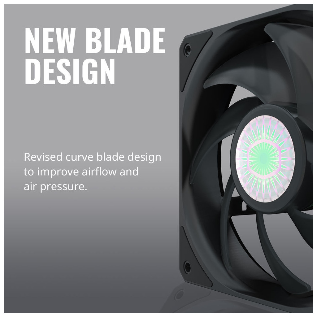 Кулер до корпусу CoolerMaster Master SickleFlow 120 Black (MFX-B2NN-18NPK-R1) - зображення 6