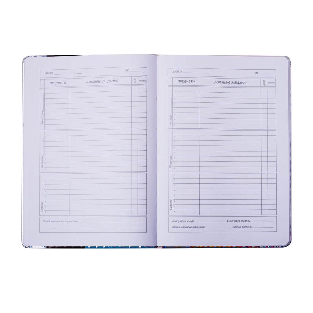 Щоденник шкільний ZiBi В5 48 аркушів тверда обкладинка зі штучної шкіри з поролоном Silver (ZB.13214-24) - зображення 5