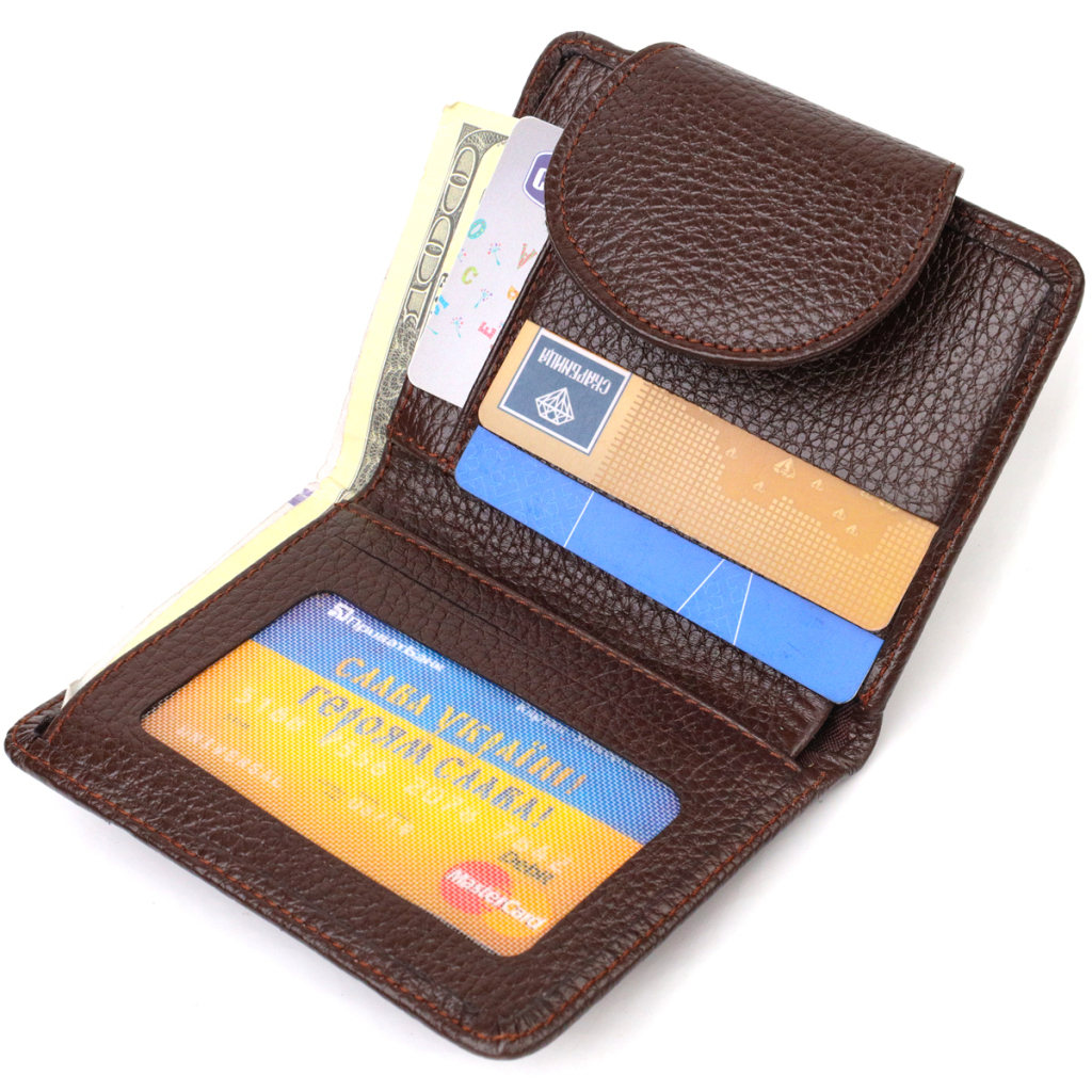 Портмоне Canpellini З натуральної шкіри Коричневе (21808) - зображення 7