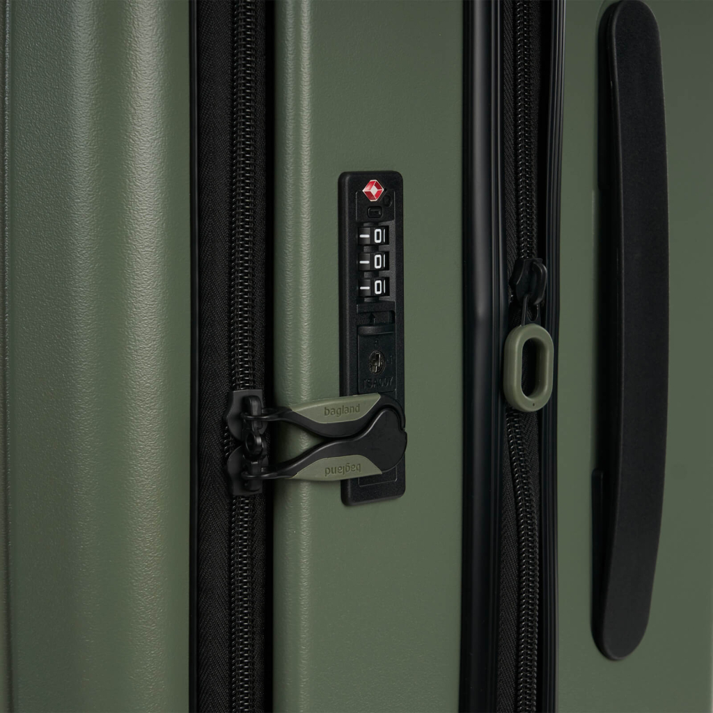 Валіза Bagland середня 72 л хакі (1140621767) - зображення 8