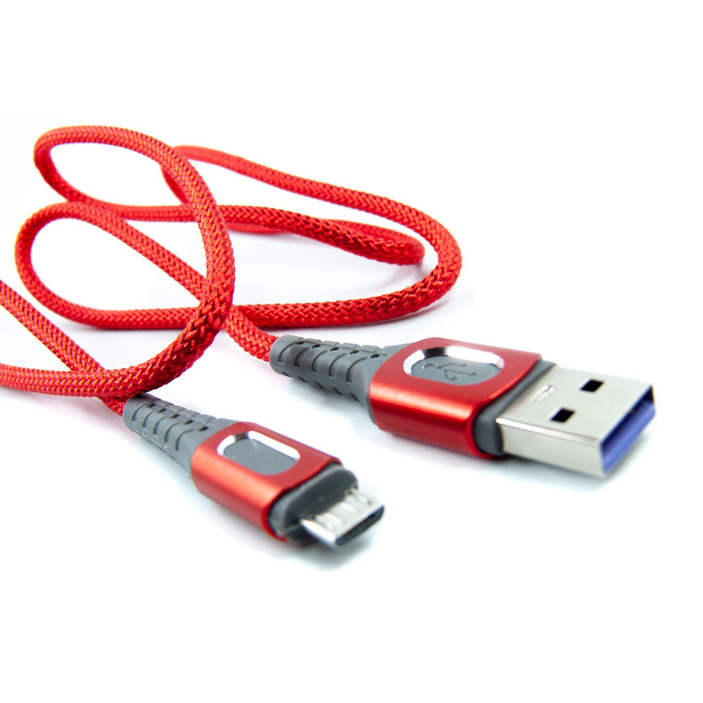Дата кабель USB 2.0 AM to Micro 5P 1.0m red Dengos (NTK-M-LP-RED) - зображення 3