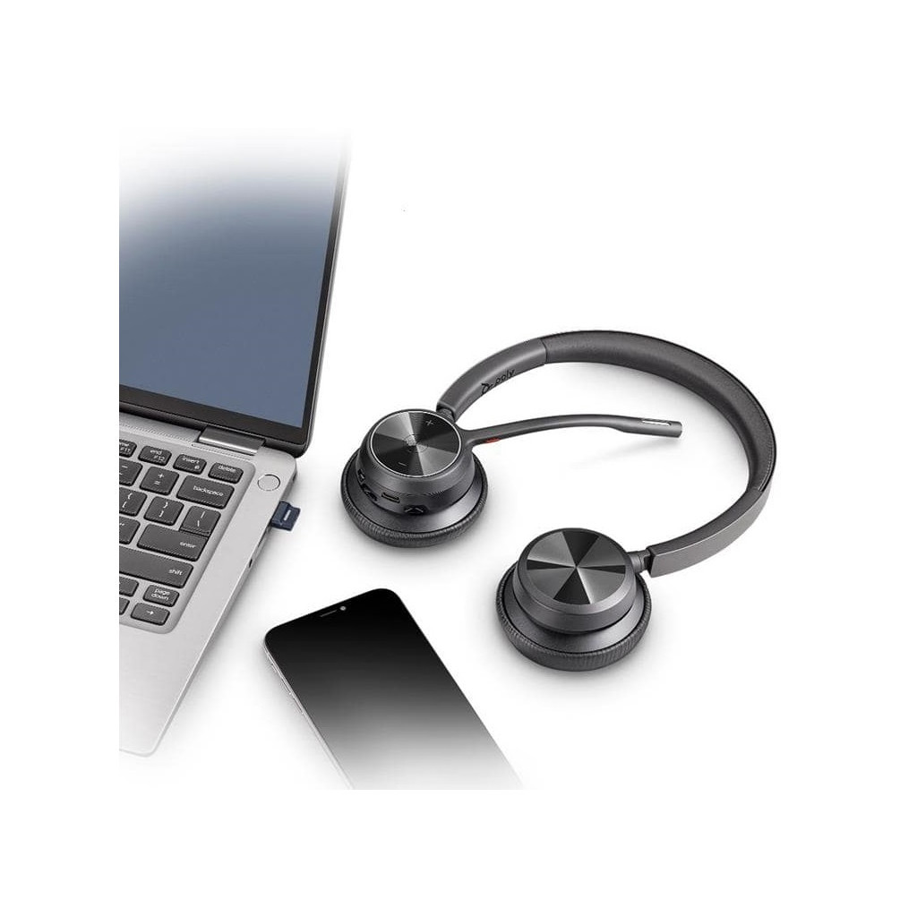 Навушники Poly Voyager 4320-M з адаптером BT700 with Charge Stand Stereo (77Z32AA) - зображення 4