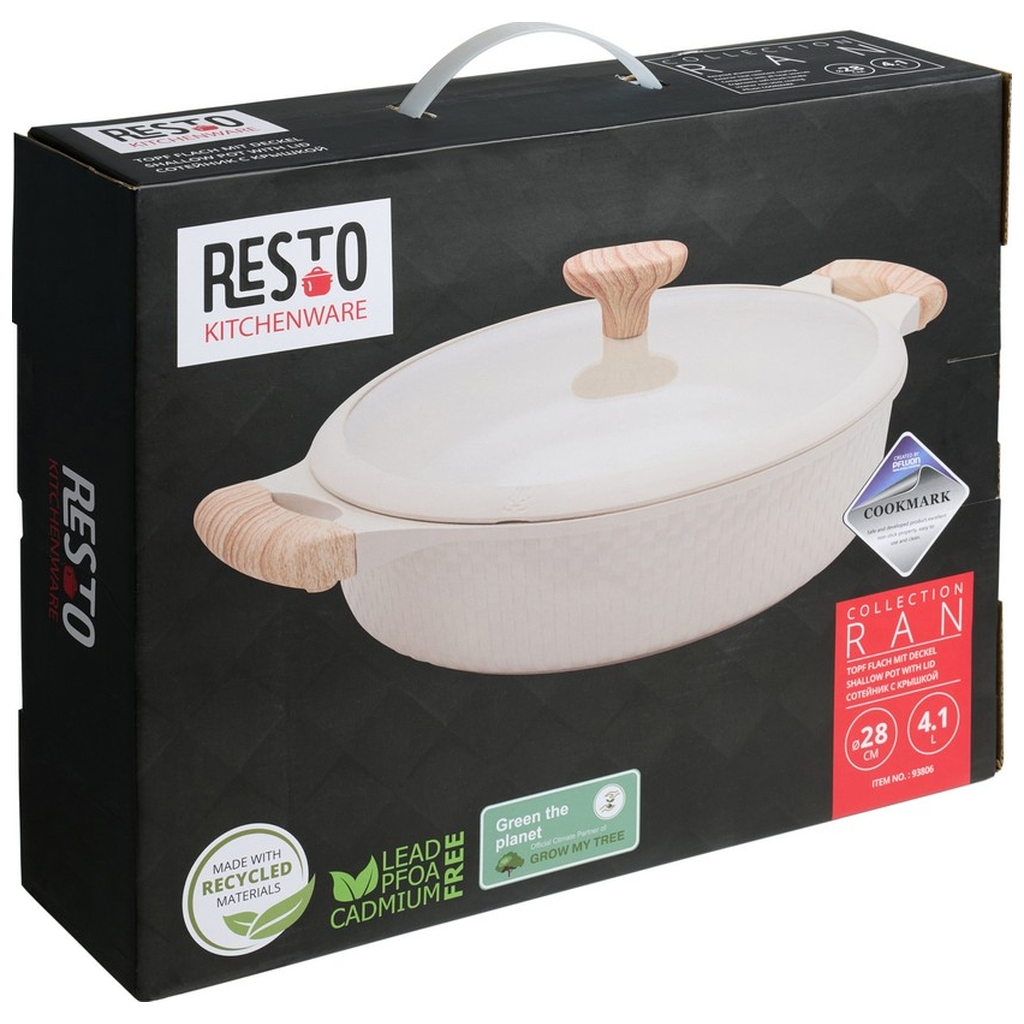 Сотейник Resto Ran білий 28 см 4,1 л (93806) - зображення 12